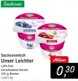 KONSUM Sachsenmilch Unser Leichter Angebot