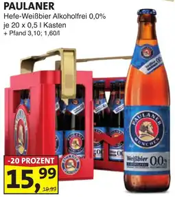 Lösch Depot PAULANER Hefe-Weißbier Alkoholfrei 0,0% Angebot