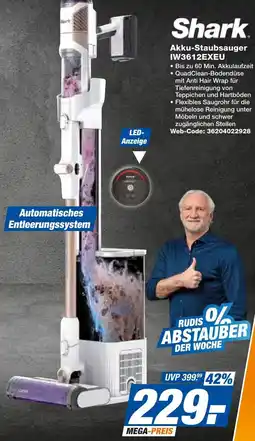 expert Techno Land Shark Akku-Staubsauger IW3612EXEU Angebot