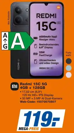 expert Techno Land Redmi 15C 5G 4GB + 128GB Angebot