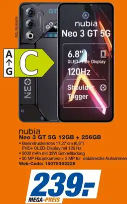 expert Techno Land nubia Neo 3 GT 5G 12GB + 256GB Angebot