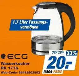 expert Techno Land ECG Wasserkocher RK 1776 Angebot