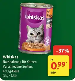 Fressnapf Whiskas Nassnahrung für Katzen. Angebot