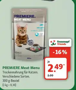 Fressnapf PREMIERE Meat Menu Trockennahrung für Katzen. Angebot