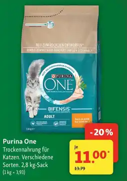 Fressnapf Purina One Trockennahrung für Katzen. Angebot