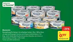 Fressnapf Moments Nassnahrung für Katzen. Angebot