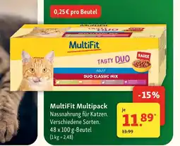 Fressnapf MultiFit Multipack Nassnahrung für Katzen. Angebot