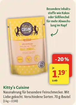 Fressnapf Kitty's CUISINE Nassnahrung Angebot