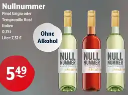 Getränke Hoffmann Nullnummer Pinot Grigio oder Tempranillo Rosé Angebot