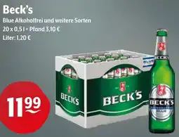 Getränke Hoffmann Beck's Blue Alkoholfrei Angebot