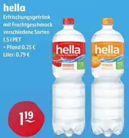 Getränke Hoffmann hella Erfrischungsgetränk mit Fruchtgeschmack Angebot
