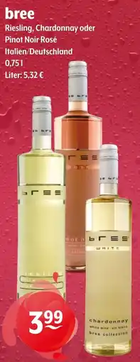 Getränke Hoffmann bree Riesling, Chardonnay oder Pinot Noir Rosé Angebot