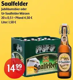 Getränke Hoffmann Saalfelder Jubiläumsbier oder Ur-Saalfelder Märzen Angebot