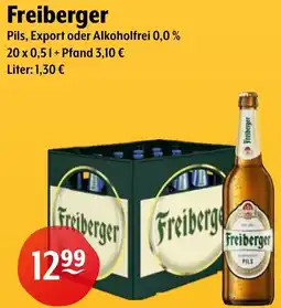 Getränke Hoffmann Freiberger Pils, Export oder Alkoholfrei 0,0% Angebot