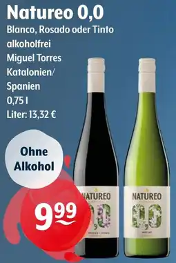 Getränke Hoffmann Natureo 0,0 Blanco, Rosado oder Tinto Angebot
