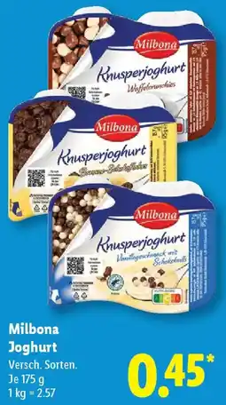 Lidl Milbona Joghurt Angebot