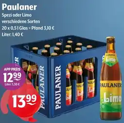 Getränke Hoffmann Paulaner Spezi oder Limo Angebot