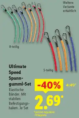 Lidl Ultimate Speed Spanngummi-Set Angebot