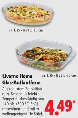 Lidl Livarno Home Glas-Auflaufform Angebot