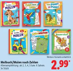 Lidl Malbuch/Malen nach Zahlen Angebot