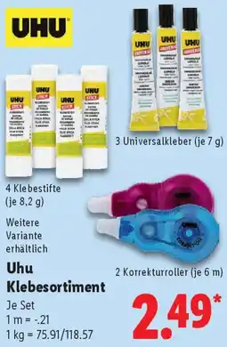 Lidl Uhu Klebesortiment Angebot