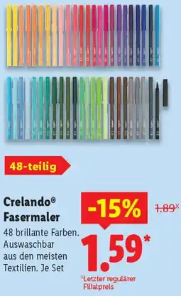 Lidl Crelando Fasermaler Angebot
