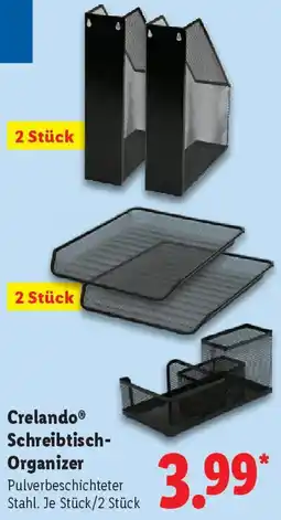 Lidl Crelando Schreibtisch Organizer Angebot