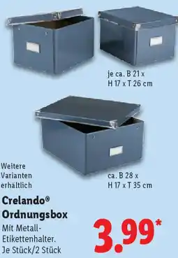 Lidl Crelando Ordnungsbox Angebot