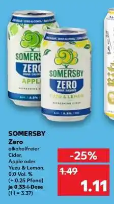 Kaufland SOMERSBY Zero Angebot