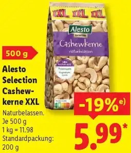 Lidl Alesto Selection Cashewkerne XXL Angebot