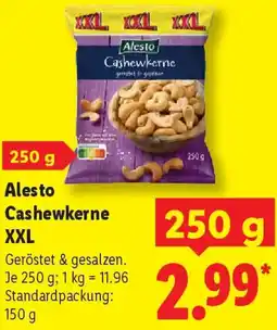 Lidl Alesto Cashewkerne XXL Angebot
