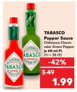 Kaufland TABASCO Pepper Sauce Angebot