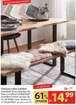Zurbrüggen Sitzkissen Echtes Schaffell Angebot