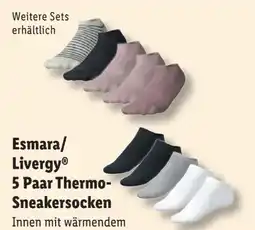 Lidl Esmara Damen Thermo-Sneakersocken 5 Paar Angebot