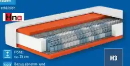 Lidl Hn8 Schlafsysteme 7-Zonen-Taschenfederkernmatratze Dynamic TFK Angebot