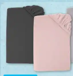 Aldi Nord Novitesse Jersey-Boxspringbett-Spannbetttuch Angebot