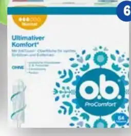 Scheck-in-Center O.B. Tampon Angebot