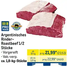 METRO Argentinisches Rinder Roastbeef 1/2 Stücke Angebot