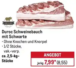 METRO Duroc Schweinebauch mit Schwarte Angebot