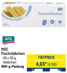 METRO aro MSC Fischstäbchen Angebot