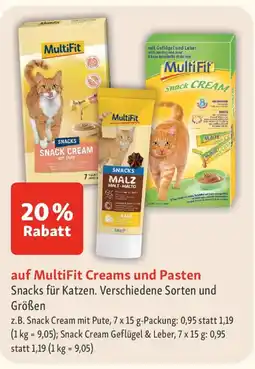 Fressnapf MultiFit Creams und Pasten Snacks für Katzen. Angebot
