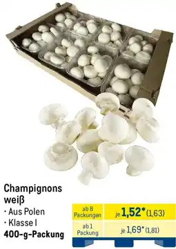 METRO Champignons weiẞ Angebot