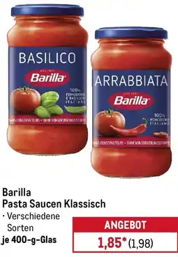 METRO Barilla Pasta Saucen Klassisch Angebot