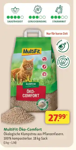Fressnapf MultiFit Öko-Comfort Ökologische Klumpstreu Angebot
