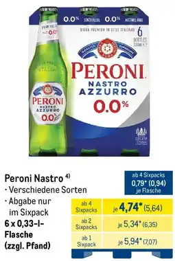 METRO Peroni Nastro Angebot