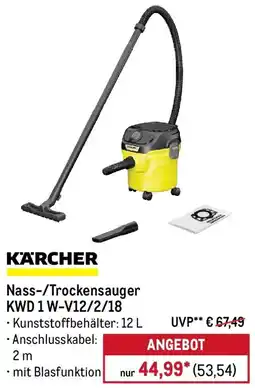 METRO KARCHER Nass-/Trockensauger KWD 1 W-V12/2/18 Angebot
