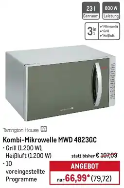 METRO Tarrington House Kombi-Mikrowelle MWD 4823GC Angebot