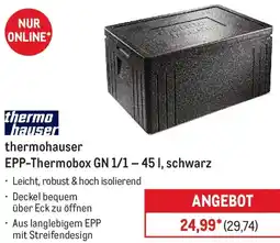 METRO thermohauser EPP-Thermobox GN 1/1 - 45 I, schwarz Angebot