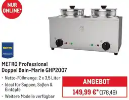 METRO METRO Professional Doppel Bain-Marie GHP2007 Angebot