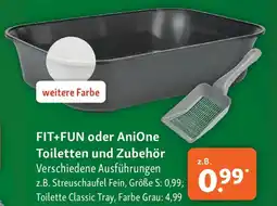 Fressnapf FIT+FUN oder AniOne Toiletten und Zubehör Angebot